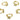 Huggie Hoop Wire Earring - Brass - cubic zirconia CZ - 18K Real Gold Plated&nbsp; - 2.2gr - MJ100077 - MinjuanRong