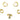 Huggie Hoop Wire Earring - Brass - 316 stainless steel stud - 18K Real Gold Plated - 2.3gr - MJ100082 - MinjuanRong