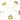 Push Back Stud Earring - Brass - 316 stainless steel Stud - Zircon - 18K Real Gold Plated Brass - 2.9gr - MJ100052 - MinjuanRong