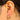 Huggie Hoop Wire Earring - Brass - 316 stainless steel stud - Zircon - 18K Real Gold Plated Brass - 6.5gr - MJ100047 - MinjuanRong