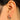 Huggie Hoop Wire Earring - Brass - 18K  Real white Gold brass - 4.2gr - MJ101078 - MinjuanRong