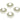 Hinged Back Earring - Brass - 18K real White Gold - 8.8gr - MJ102093 - MinjuanRong