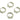 Huggie Hoop Wire Earring - Brass - 18K Real White Gold Plating - 3.3gr - MJ101603 - MinjuanRong