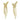 Push Back Stud Earring - BRASS - 316 STAINLESS STEEL STUD - 18k Real Gold Plating - 14.3gr - MJ200663 - MinjuanRong