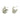Push Back Stud Earring - Brass - 316 stainless steel stud - 18K Real White Gold Plating - 7.6gr - MJ101236 - MinjuanRong