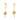 Push Back Stud Earring - Brass - 316 stainless steel stud - 18K Real Gold Plating - 9.6gr - MJ101314 - MinjuanRong