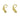 Wire Hook Earring - BRASS - 18K Real Gold Plating - 3gr - MJ101298 - MinjuanRong