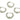 Huggie Hoop Wire Earring - Brass - 18K Real White Gold Plating - 5.6gr - MJ101255 - MinjuanRong