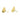 Push Back Stud Earring - Brass - 316 Stainless Steel Stud - 18K Real Gold Plating - 3.9gr - MJ101682 - MinjuanRong
