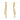 Push Back Stud Earring - Brass - 316 Stainless Steel Stud - Zircon - 18k Real Gold Plating - 8.9gr - MJ101635 - MinjuanRong