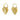Push Back Stud Earring - Brass316 Stainless steel - 18K Real Gold Plating - 12.2gr - MJ101502 - MinjuanRong