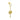 Push Back Stud Earring - Brass - 316 stainless steel stud - 18K Real Gold Plating - 9.6gr - MJ101314 - MinjuanRong