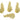 Push Back Stud Earring - Brass - 316 Stainless Steel Stud - 18K Real Gold Plating - 8gr - MJ101601 - MinjuanRong