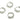 Huggie Hoop Wire Earring - Brass - 18K Real White Gold Plating - 3.2gr - MJ101612 - MinjuanRong