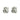 EnglishLock Earring - Brass - zircon - 18K Real White Gold Plating - 5.5gr - MJ101489 - MinjuanRong