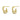 Push Back Stud Earring - brass - zircon - 316 surgical stainless steel - 18k Real Gold Plating - 4.7gr - MJ200817