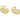 Push Back Stud Earring - Brass - 316 stainless steel stud - 18k Real Gold Plating - 6.87gr - MJ200886