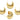 Push Back Stud Earring - brass - 925 silver stud-  18k Real Gold Plating - 13.96gr - MJ200922