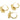 Push Back Stud Earring - Brass - 925 silver Stud - Zircon - 18k Real Gold Plating - 10gr - MJ200612 - MinjuanRong