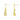 Push Back Stud Earring  - Brass - 316 stainless steel stud -  18k Real Gold Plating - 5.71gr - MJ200890