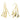 Wire Hook Earring - Brass - 18k Real Gold Plating - 10.4gr - MJ102713 - MinjuanRong