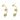 Push Back Stud Earring - Brass - 316 stainless steel stud - 18k Real Gold Plating - 6.1gr - MJ102693 - MinjuanRong