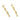 Push Back Stud Earring - Brass - 316 stainless steel stud - 18k Real Gold Plating - 4.6gr - MJ102684 - MinjuanRong