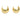 Push Back Stud Earring - brass - 925 silver stud-  18k Real Gold Plating - 13.96gr - MJ200922