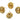 Push Back Stud Earring - Brass -  316 stainless steel stud - 18k Real Gold Plating - 4.1gr - MJ102711 - MinjuanRong