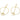 Push Back Stud Earring - Brass - 316 stainless steel stud - 18k Real Gold Plating - 5.1gr - MJ102721 - MinjuanRong