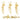 Push Back Stud Earring - Brass - 316 stainless steel stud - 18k Real Gold Plating - 7.7gr - MJ102682 - MinjuanRong