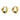 Push Back Stud Earring - Brass - 316 stainless steel stud - 18k Real Gold Plating - 5.1gr - MJ102691 - MinjuanRong